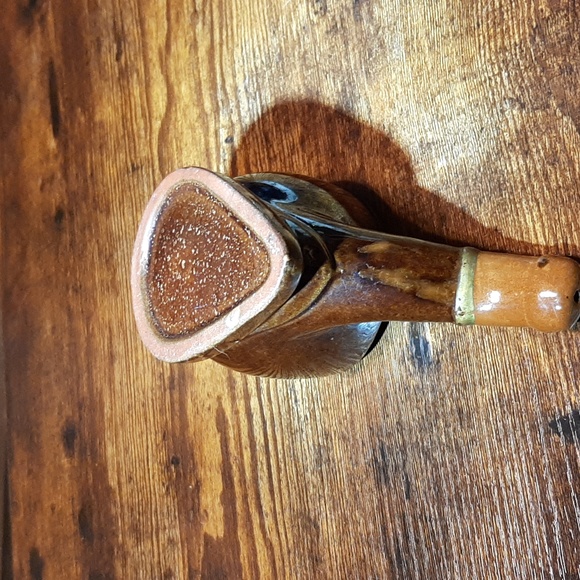 Vintage Brown Porcelain Ashtray Made In Japan - Picture 4 of 9